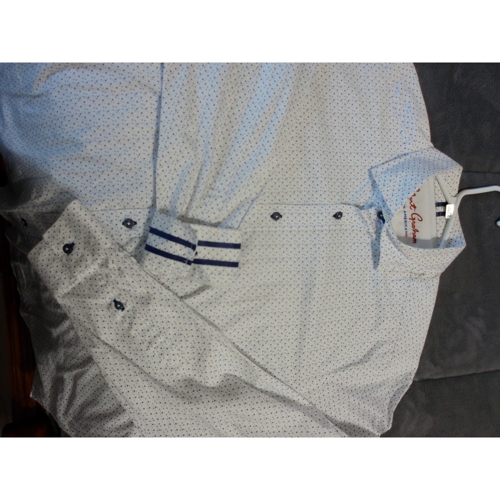 Robert Graham Modern American Long sleeve mens button down shirt XL‎